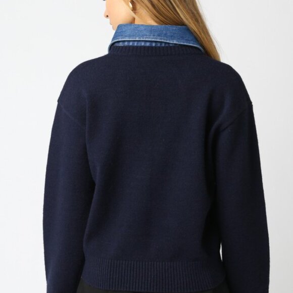 Triana Denim Knit Sweater - Picture 2 of 4